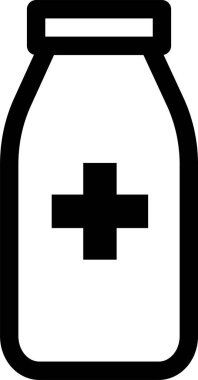  düz tıbbi simge, vektör illüstrasyonu