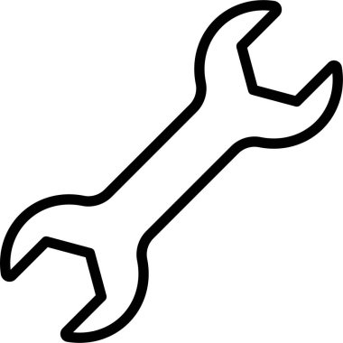 Beyaz arkaplanda anahtar web simgesi basit tasarımı 