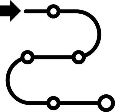rota navigasyonu, konum GPS simgesi, vektör çizimi