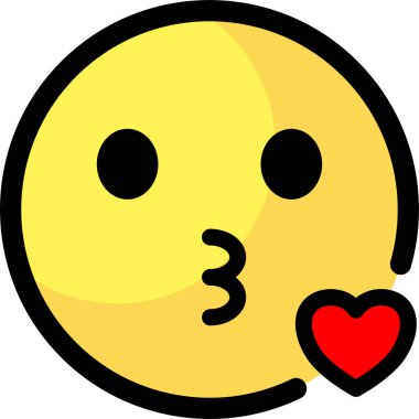 Emoji Face Simgesi, Beyaz Arkaplan Modern Görüntü 