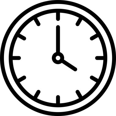 Alarm saat simgesi beyaz arkaplanda izole edildi