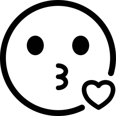 Emoji Face Simgesi, Beyaz Arkaplan Modern Görüntü 