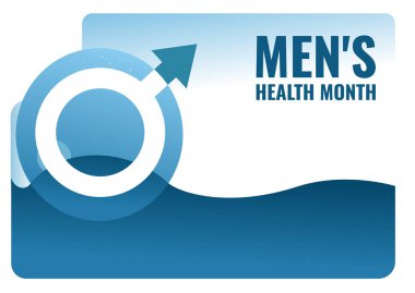 Erkek Sağlığı Ayı Renkli Sancak Şablonu