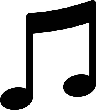 nota simgesi düz illüstrasyon