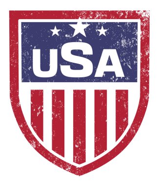 ABD kalkan vektör simgesi tasarımı