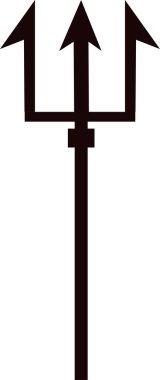 Üç keskin noktadan oluşan siyah mızrak sembolü