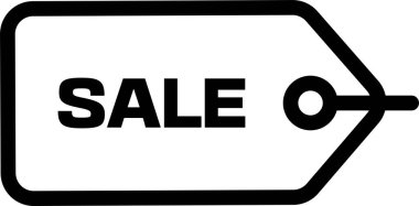 satış etiketi simgesi, vektör illüstrasyonu 