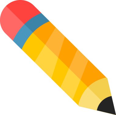 kalem vektör simgesi basit düz resimleme