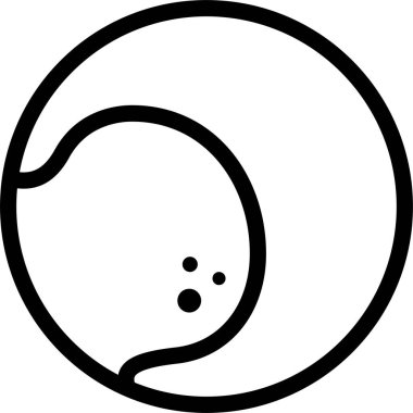 Beyaz arkaplanda tenis topu simgesi modern vektör illüstrasyonu 