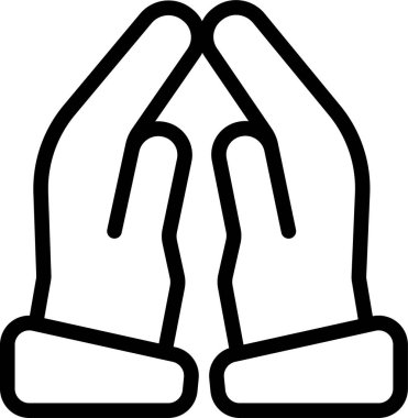 Eller simgesi. Basit resimleme