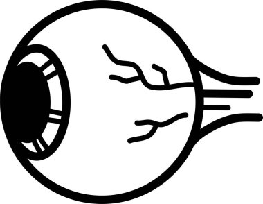 Göz. Web simgesi basit illüstrasyon