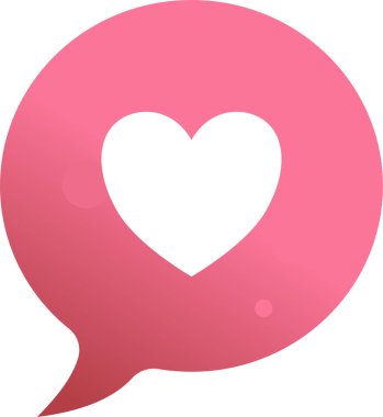 kalp şeklinde aşk simgesi düz stil