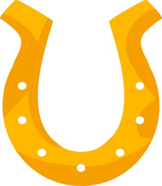 Düz stil dizayn edilmiş at nalı simgesi