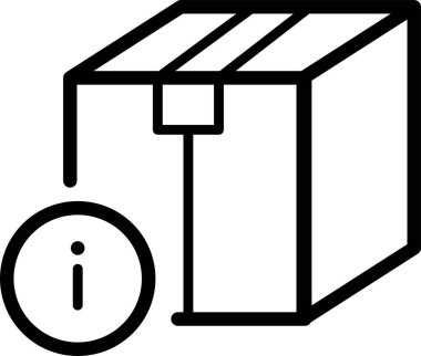 lojistik dağıtım simgesi taslak biçimi, vektör illüstrasyonu