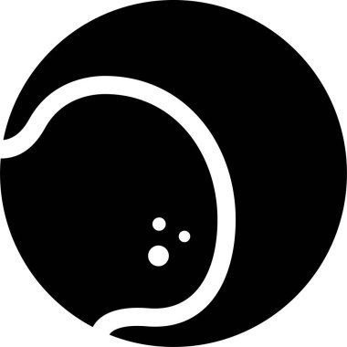 Beyaz arkaplanda tenis topu simgesi modern vektör illüstrasyonu 