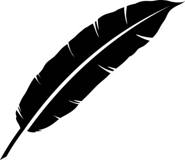 Siyah tüy silueti ayrıntılı dikenleri gösteriyor