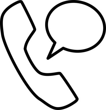 Beyaz Arkaplanda Simge, Telefon İşareti ve Telefon Düğmesi İzole Edildi