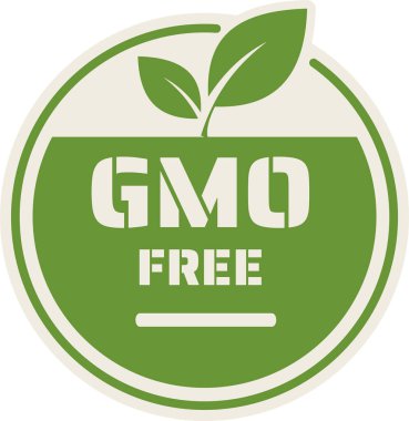 gmo serbest etiket vektör çizimi