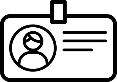 Profil resmini gösteren basit kimlik simgesi