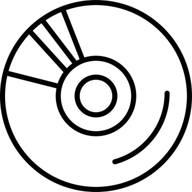 cd disk, ticari kullanım için basit doğrusal resim