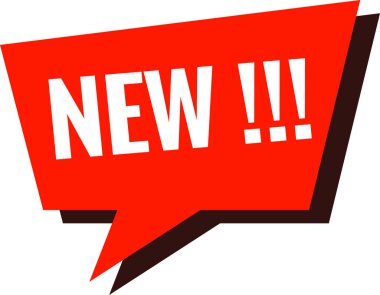 kırmızı bayrak YENİ, vektör illüstrasyonu