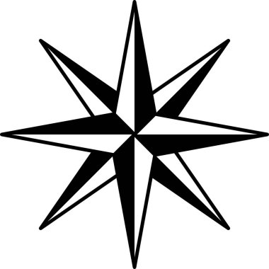 Pusula gülü, haritalarda yön göstermek için kullanılan seyrüsefer sembolü. 