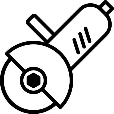 Açı öğütücü, kesme, araç - vektör simgesi