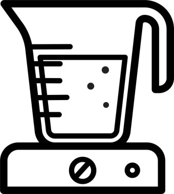 Karıştırıcı simgesi, basit vektör illüstrasyonu