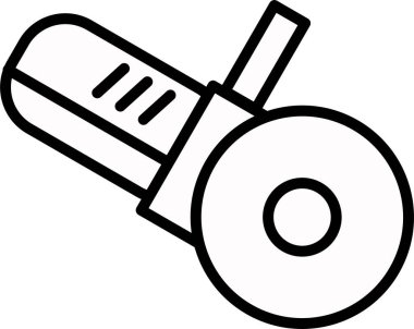 Açı öğütücü, kesme, araç - vektör simgesi