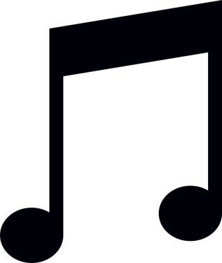 müzik notası, basit vektör illüstrasyonu