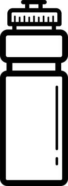 Vidalı plastik su şişesi.