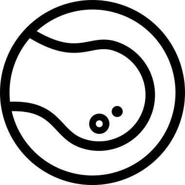 Beyaz arkaplanda tenis topu simgesi modern vektör illüstrasyonu 