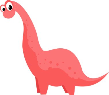 Çizgi film sevimli bebek dinozor. Çocuklar için vektör illüstrasyonu.