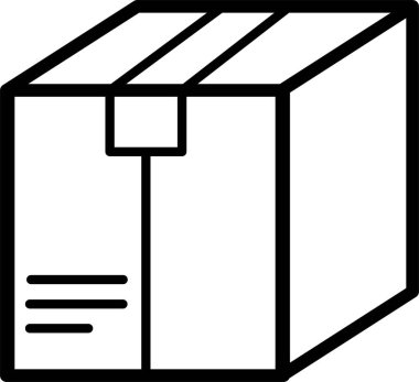 dağıtım paketi simgesi, vektör illüstrasyonu