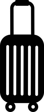 bagaj seyahat simgesi, ağ için basit doğrusal resim