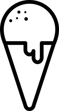 Dondurma ağı ikonu. Vektör illüstrasyonu