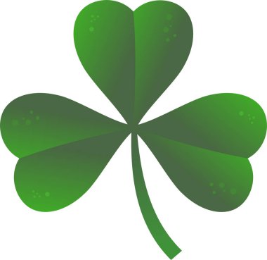 clover leaf icon in flat style, vector illustration