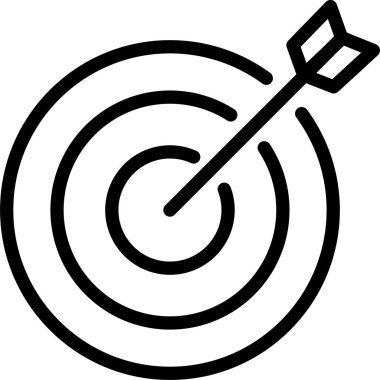 Hedef. Web simgesi basit illüstrasyon 