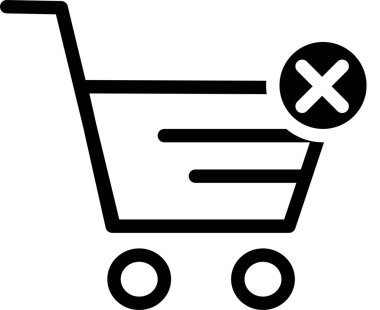 ecommerce sepeti işareti, beyaz arkaplanda alışveriş simgesi 