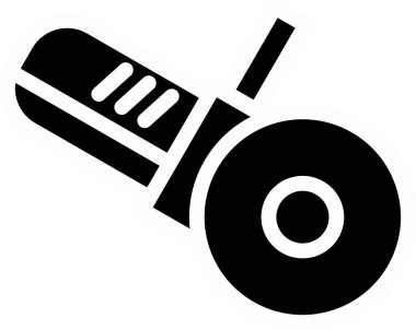 Açı öğütücü, kesme, araç - vektör simgesi