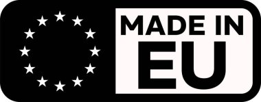 Avrupa Birliği etiketli vektör illüstrasyonunda üretildi