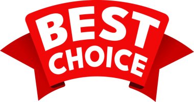 En iyi seçim etiket vektör çizim