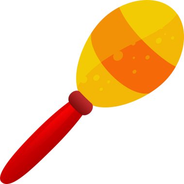 parlak marakas simgesi, vektör illüstrasyonu