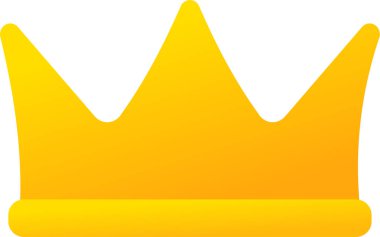 Crown Simge Vektör Resimleri Beyaz Arkaplanda 