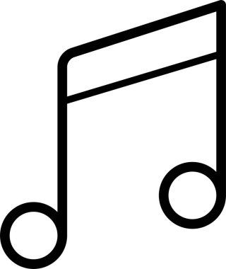 müzik notası, ana hatlı ses simgesi