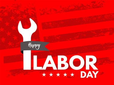 İşçi Bayramı arkaplan tasarımı, vektör illüstrasyonu 