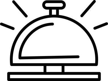 Restoran simgesi, web için basit doğrusal resim