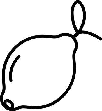 meyve limon simgesi, basit vektör illüstrasyon tasarımı