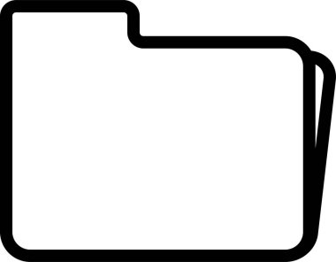 Sekmeli basit siyah dizin simgesi