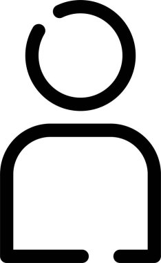 kullanıcı profili, ağ için basit doğrusal resim